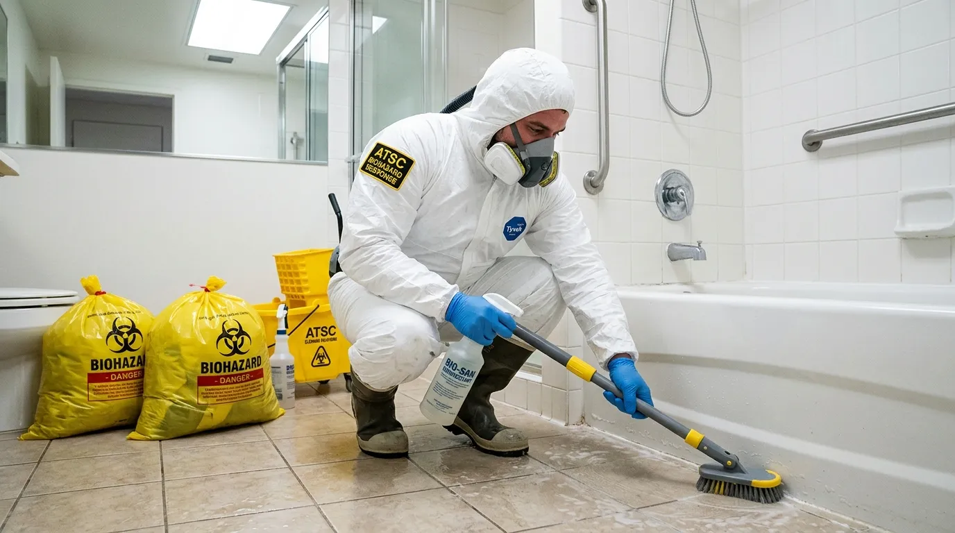 Decontamination equipment deployed for Blood Cleanup in Pecan Grove